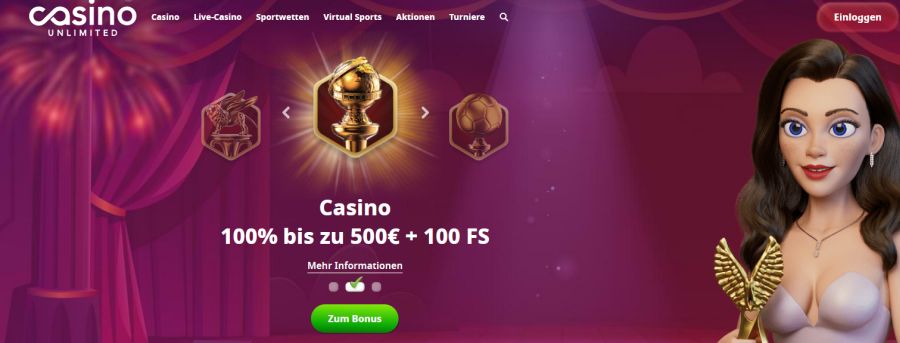 Casino Unlimited Willkommensbonus 2022